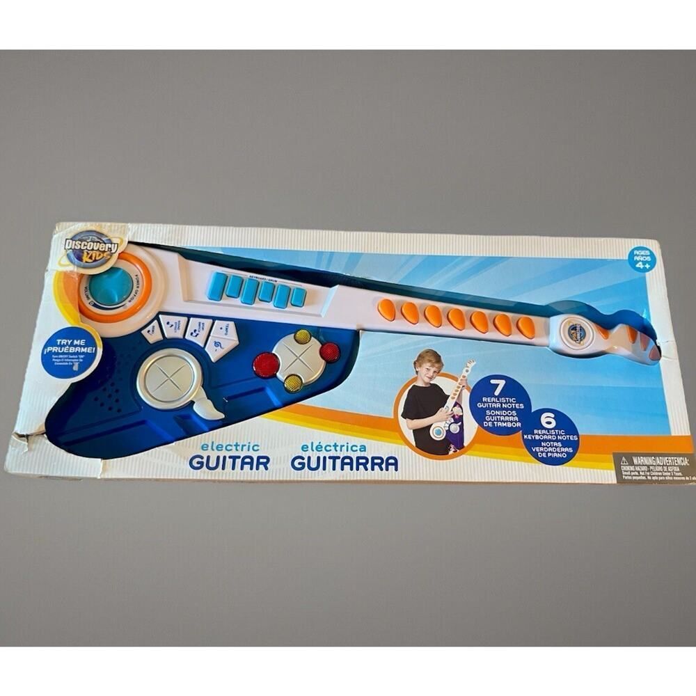 Vintage 2009 Discovery Electronic Electric Guitar Toy Instrument Sax O Boom